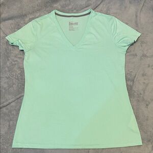 Women's Nike Dr-fit Green V-Neck Tee